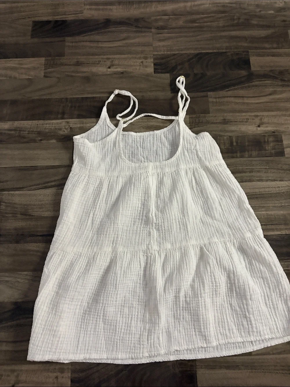 wild fable White Tiered Swim Coverup Sundress
